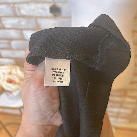 Merona Tan & Black Color Blocked Dress with Bow Neckline Detail, Women’s Size 2. - Picture 8 of 8